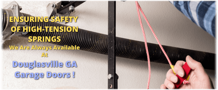 Broken Garage Door Spring Douglasville GA